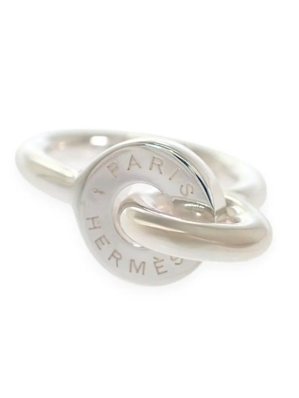 Hermes Voltige Ring 48 Vintage 925 Sterling Silver